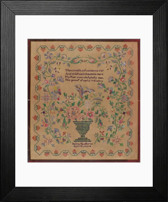 Framed Print : Sampler, 1935 / 1942. Creator: Raymond Manupelli Framed Print : Sampler, 1935 / 1942. Creator: Raymond Manupelli