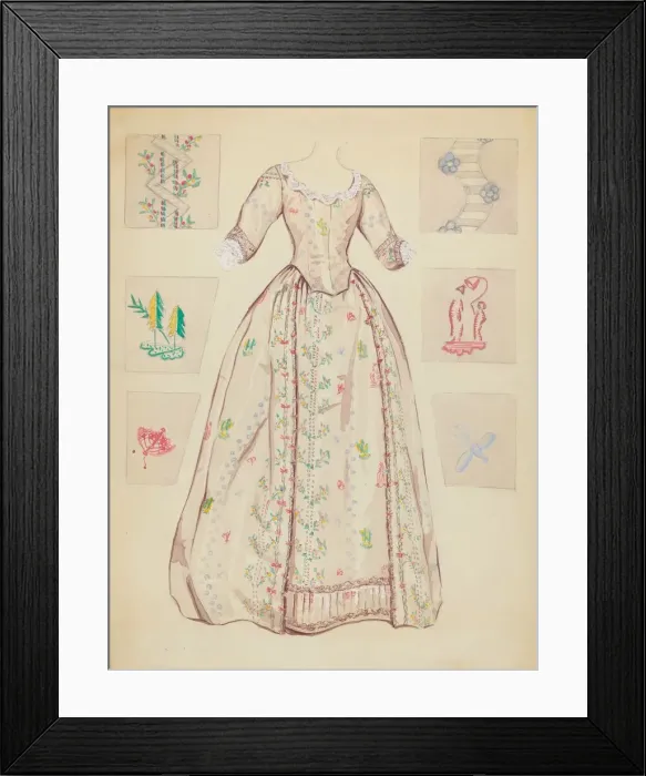Framed Print : Gown, c. 1936. Creator: Dorothy Gernon Framed Print : Gown, c. 1936. Creator: Dorothy Gernon