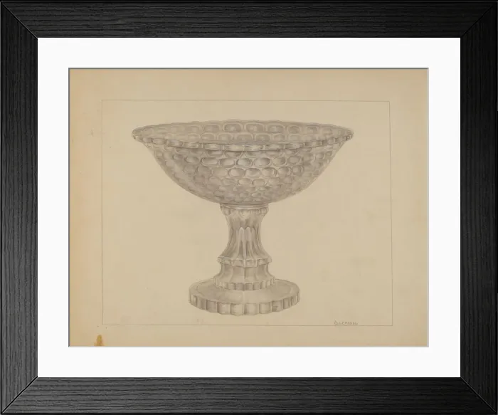 Framed Print : Punch Bowl, 1935 / 1942. Creator: Gertrude Lemberg Framed Print : Punch Bowl, 1935 / 1942. Creator: Gertrude Lemberg