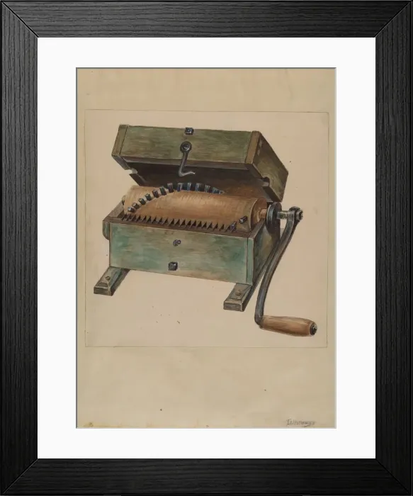 Framed Print : Meat Chopper, c. 1936. Creator: Thomas Holloway Framed Print : Meat Chopper, c. 1936. Creator: Thomas Holloway