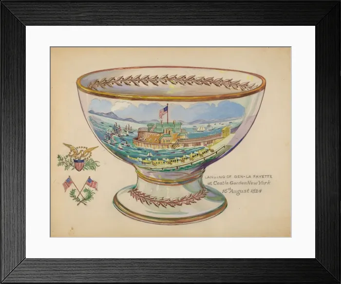 Framed Print : Punch Bowl, c. 1936. Creator: Rolland Livingstone Framed Print : Punch Bowl, c. 1936. Creator: Rolland Livingstone