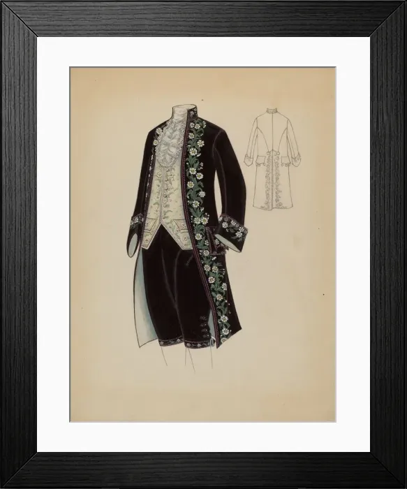 Framed Print : Mans Court Costume, c. 1936. Creator: Marie Mitchell Framed Print : Mans Court Costume, c. 1936. Creator: Marie Mitchell