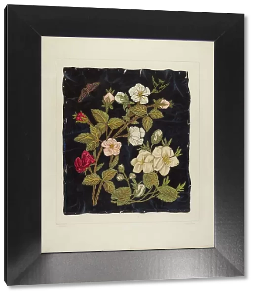Handmade Flowers on Black, 1935  /  1942. Creator: Frank J Mace