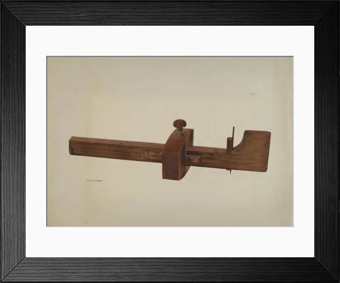 Framed Print : Tool Gauge, c. 1939. Creator: Chris Makrenos Framed Print : Tool Gauge, c. 1939. Creator: Chris Makrenos