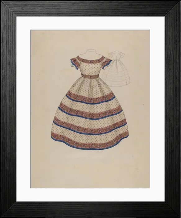 Framed Print : Childs Dress, c. 1936. Creator: Melita Hofmann Framed Print : Childs Dress, c. 1936. Creator: Melita Hofmann