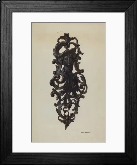 Framed Print : Match Holder, c. 1939. Creator: Chris Makrenos Framed Print : Match Holder, c. 1939. Creator: Chris Makrenos