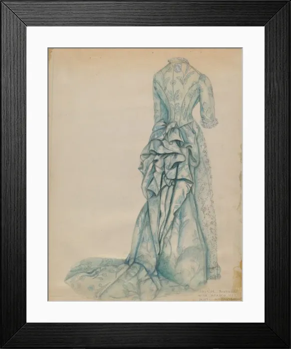 Framed Print : Dress, c. 1936. Creator: Fanchon Larzelere Framed Print : Dress, c. 1936. Creator: Fanchon Larzelere