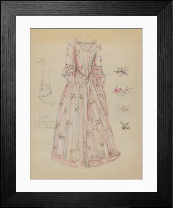 Framed Print : Dress, c. 1936. Creator: Fanchon Larzelere Framed Print : Dress, c. 1936. Creator: Fanchon Larzelere