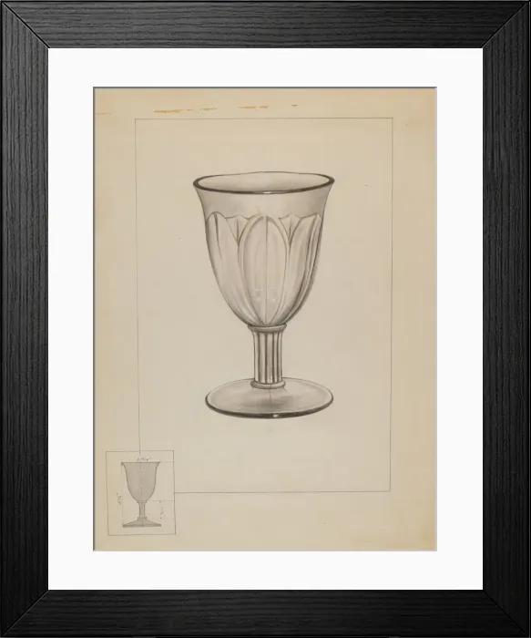 Framed Print : Goblet, c. 1936. Creator: Philip Johnson Framed Print : Goblet, c. 1936. Creator: Philip Johnson