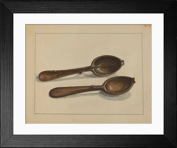 Framed Print : Tablespoon Mold, c. 1936. Creator: Jules Lefevere Framed Print : Tablespoon Mold, c. 1936. Creator: Jules Lefevere