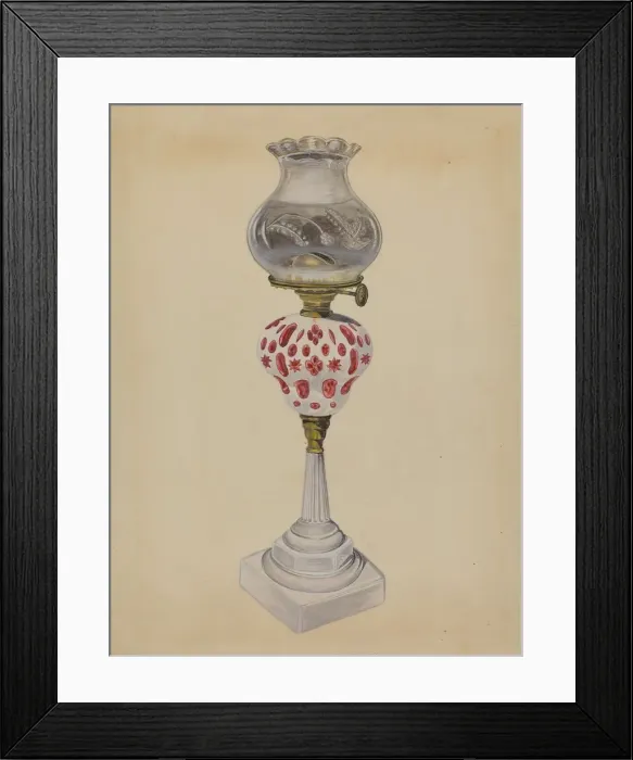 Framed Print : Lamp, c. 1936. Creator: Gertrude Lemberg Framed Print : Lamp, c. 1936. Creator: Gertrude Lemberg