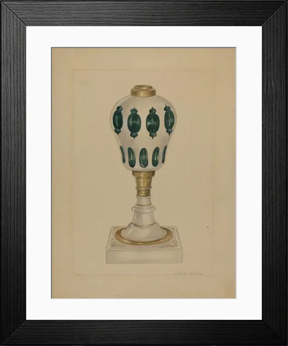 Framed Print : Lamp, c. 1936. Creator: Gertrude Lemberg Framed Print : Lamp, c. 1936. Creator: Gertrude Lemberg