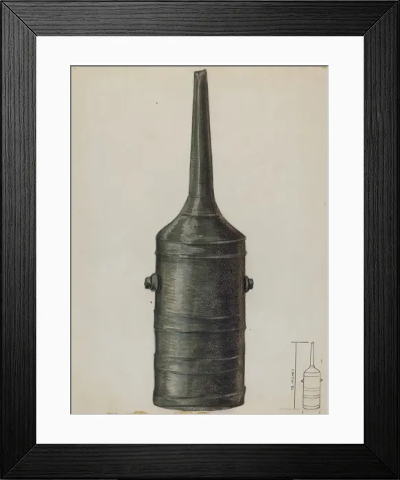 Framed Print : Sausage Stuffer, c. 1936. Creator: Raymond Manupelli Framed Print : Sausage Stuffer, c. 1936. Creator: Raymond Manupelli