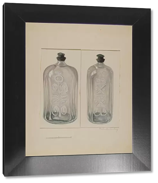 Cordial Bottle, c. 1936. Creator: Gertrude Lemberg
