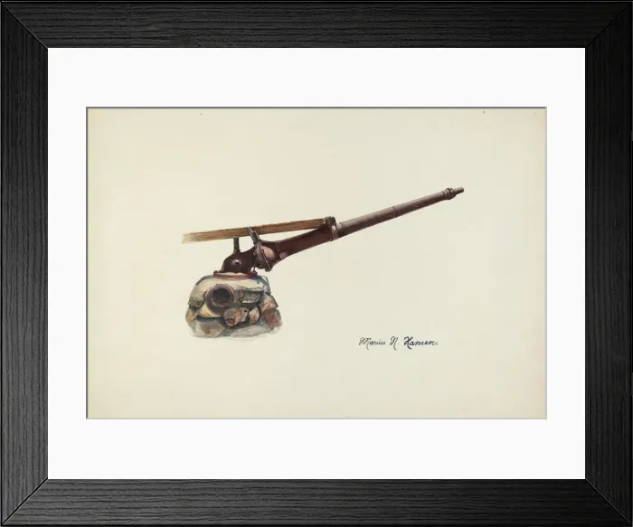 Framed Print : Water Nozzle, 1935 / 1942. Creator: Marius Hansen Framed Print : Water Nozzle, 1935 / 1942. Creator: Marius Hansen