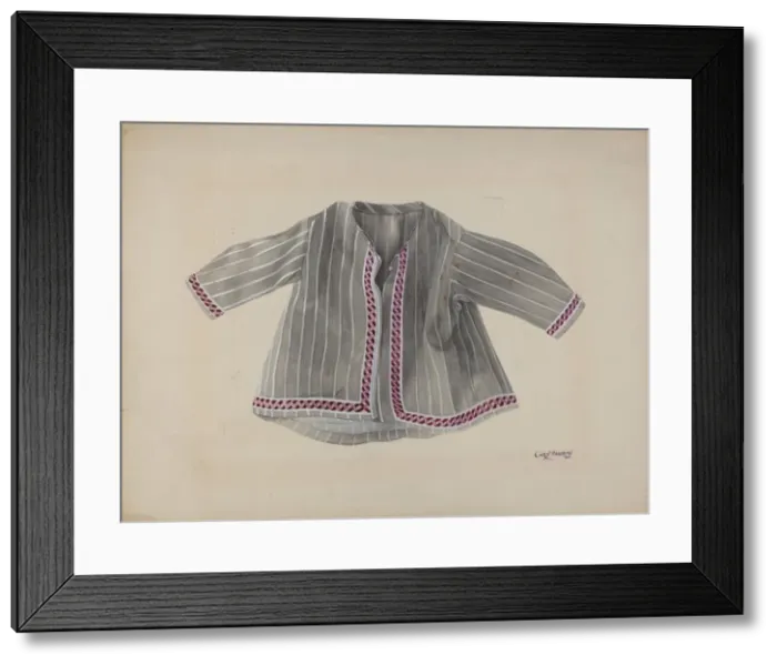 Framed Print : Dolls Jacket, c. 1936. Creator: Chris Makrenos Framed Print : Dolls Jacket, c. 1936. Creator: Chris Makrenos