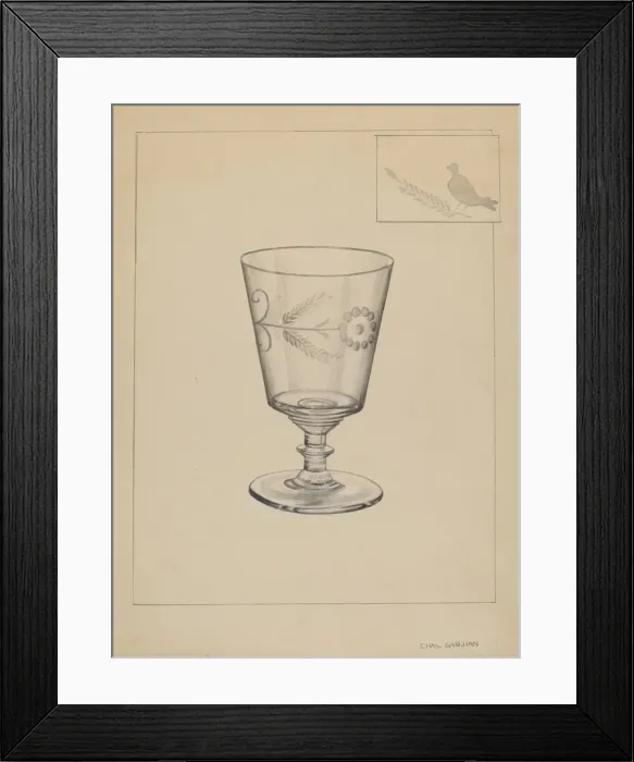 Framed Print : Goblet, c. 1937. Creator: Charles Garjian Framed Print : Goblet, c. 1937. Creator: Charles Garjian