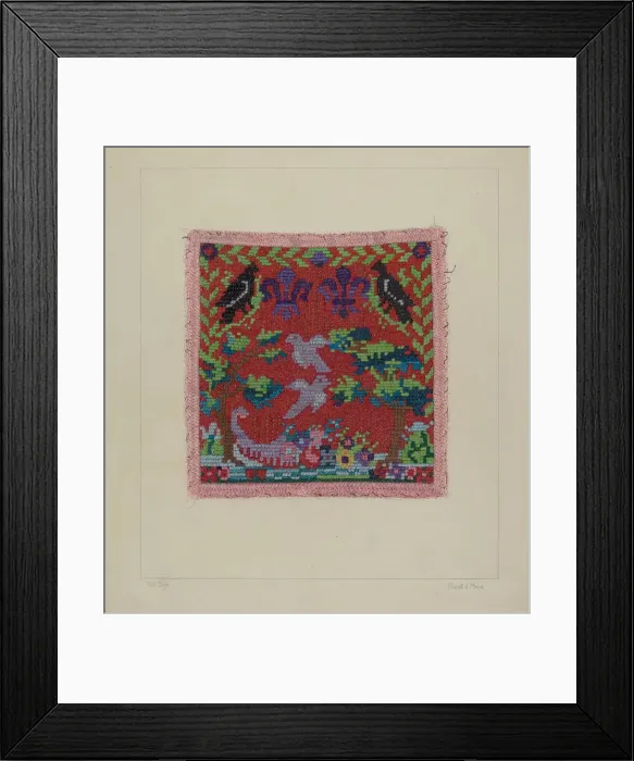 Framed Print : Hand Needlework, c. 1938. Creator: Frank J Mace Framed Print : Hand Needlework, c. 1938. Creator: Frank J Mace
