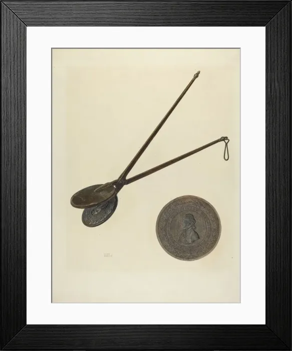 Framed Print : Thin Cake Iron, 1938. Creator: Harry Grossen Framed Print : Thin Cake Iron, 1938. Creator: Harry Grossen