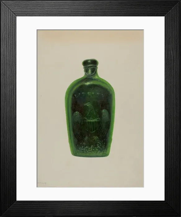 Framed Print : Liberty Bottle, 1935 / 1942. Creator: Maud M Holme Framed Print : Liberty Bottle, 1935 / 1942. Creator: Maud M Holme