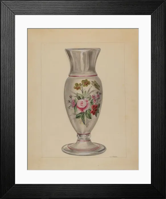 Framed Print : Vase, c. 1940. Creator: Gertrude Lemberg Framed Print : Vase, c. 1940. Creator: Gertrude Lemberg