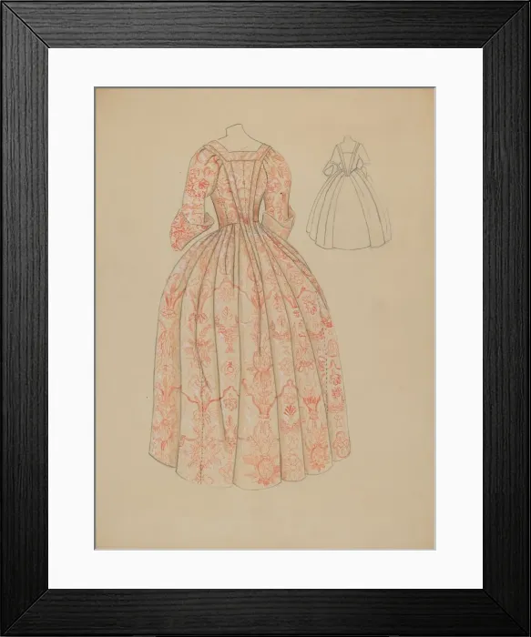 Framed Print : Dress, c. 1936. Creator: Dorothy Gernon Framed Print : Dress, c. 1936. Creator: Dorothy Gernon