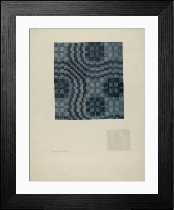 Framed Print : Coverlet, 1935 / 1942. Creator: Harry Jennings Framed Print : Coverlet, 1935 / 1942. Creator: Harry Jennings