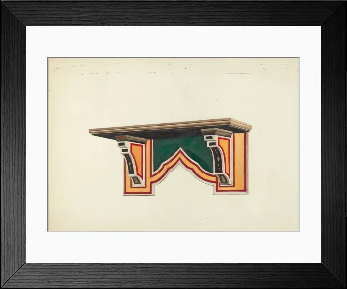 Framed Print : Wall Bracket, 1935 / 1942. Creator: Edward Jewett Framed Print : Wall Bracket, 1935 / 1942. Creator: Edward Jewett
