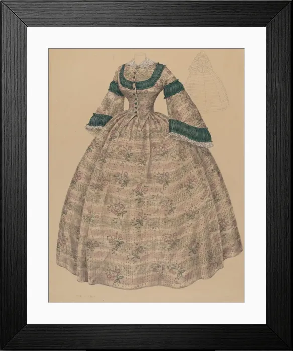 Framed Print : Dress, 1935 / 1942. Creator: Melita Hofmann Framed Print : Dress, 1935 / 1942. Creator: Melita Hofmann