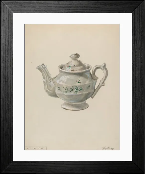 Framed Print : Teapot, c. 1936. Creator: Thomas Holloway Framed Print : Teapot, c. 1936. Creator: Thomas Holloway
