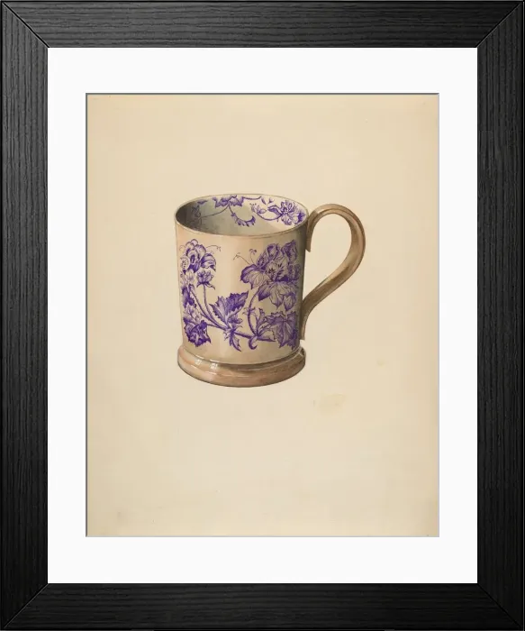 Framed Print : Mug, c. 1936. Creator: Samuel O. Klein Framed Print : Mug, c. 1936. Creator: Samuel O. Klein