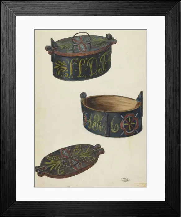 Framed Print : Butter Box, c. 1953. Creator: Harry Grossen Framed Print : Butter Box, c. 1953. Creator: Harry Grossen