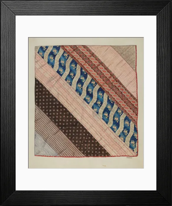 Framed Print : Quilt: Reverse Side, 1935 / 1942. Creator: Joseph Lubrano Framed Print : Quilt: Reverse Side, 1935 / 1942. Creator: Joseph Lubrano
