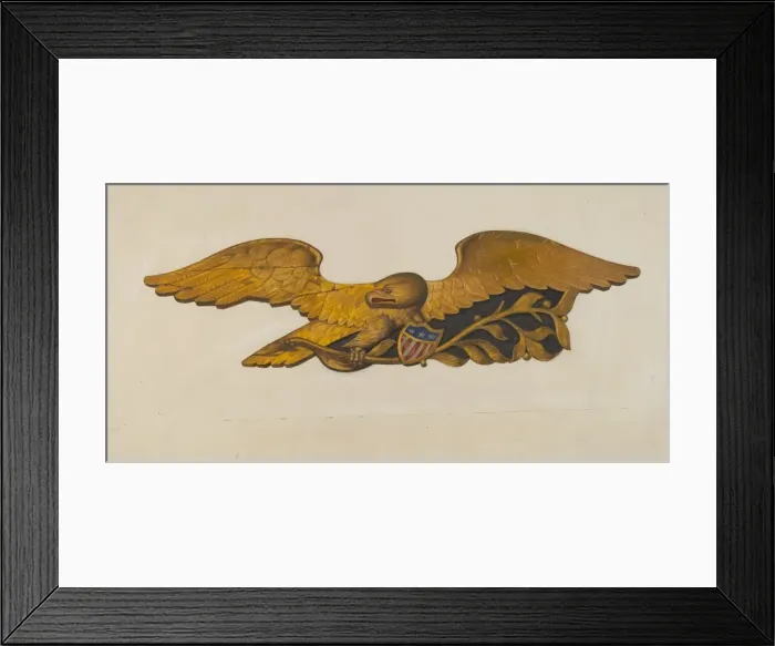 Framed Print : Eagle, c. 1936. Creator: Joseph Goldberg Framed Print : Eagle, c. 1936. Creator: Joseph Goldberg