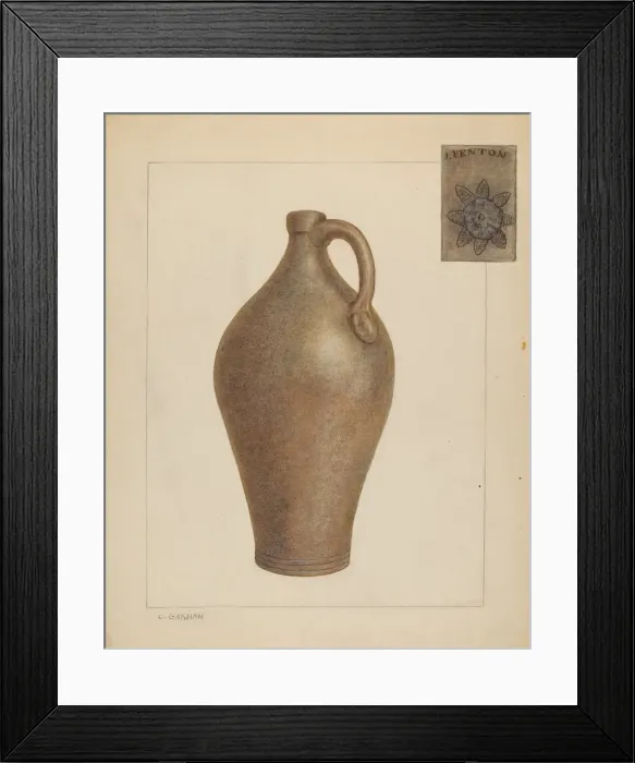 Framed Print : Jug, c. 1937. Creator: Charles Garjian Framed Print : Jug, c. 1937. Creator: Charles Garjian