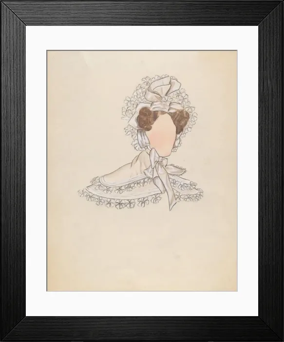 Framed Print : Headdress and Collar, c. 1936. Creator: Dorothy Gernon Framed Print : Headdress and Collar, c. 1936. Creator: Dorothy Gernon