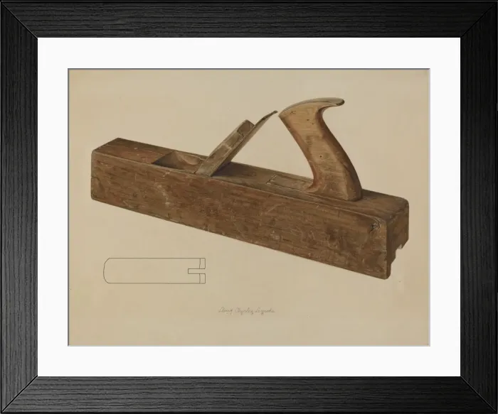 Framed Print : Rabbet Plane, 1938. Creator: Lloyd Charles Lemcke Framed Print : Rabbet Plane, 1938. Creator: Lloyd Charles Lemcke