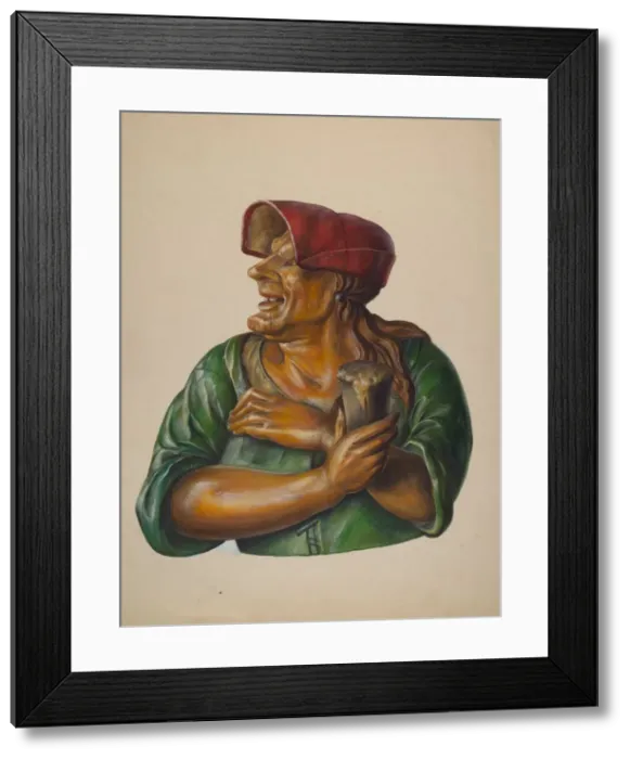 Framed Print : Tavern Figure, c. 1937. Creator: Walter Hochstrasser Framed Print : Tavern Figure, c. 1937. Creator: Walter Hochstrasser