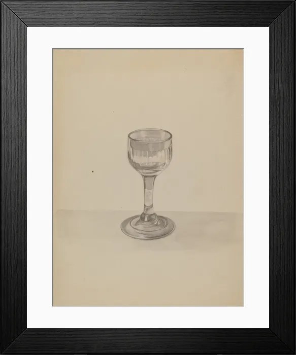 Framed Print : Glass, c. 1940. Creator: Gertrude Lemberg Framed Print : Glass, c. 1940. Creator: Gertrude Lemberg
