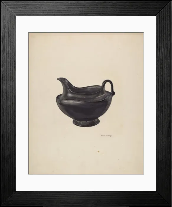 Framed Print : Moravian Pitcher, 1938. Creator: William Ludwig Framed Print : Moravian Pitcher, 1938. Creator: William Ludwig