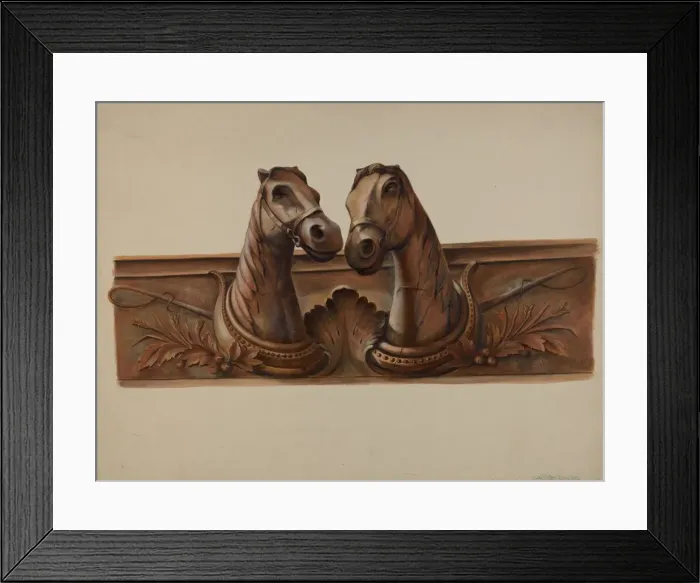 Framed Print : Barn Decoration, c. 1938. Creator: Walter Hochstrasser Framed Print : Barn Decoration, c. 1938. Creator: Walter Hochstrasser