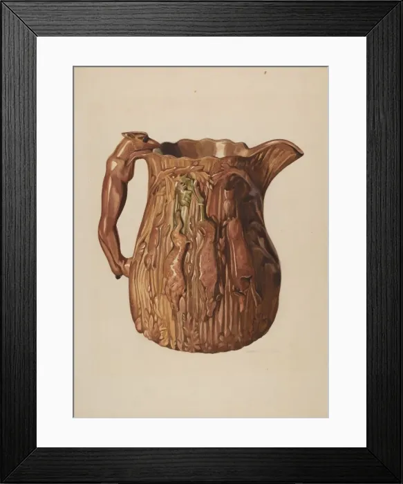 Framed Print : Pitcher, c. 1938. Creator: J. Howard Iams Framed Print : Pitcher, c. 1938. Creator: J. Howard Iams