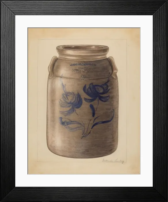 Framed Print : Jar, c. 1936. Creator: Gertrude Lemberg Framed Print : Jar, c. 1936. Creator: Gertrude Lemberg