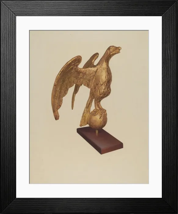 Framed Print : Eagle, c. 1938. Creator: Jane Iverson Framed Print : Eagle, c. 1938. Creator: Jane Iverson