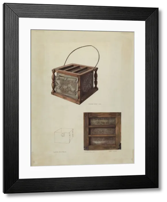 Framed Print : Foot Warmer, 1939. Creator: J. Howard Iams Framed Print : Foot Warmer, 1939. Creator: J. Howard Iams