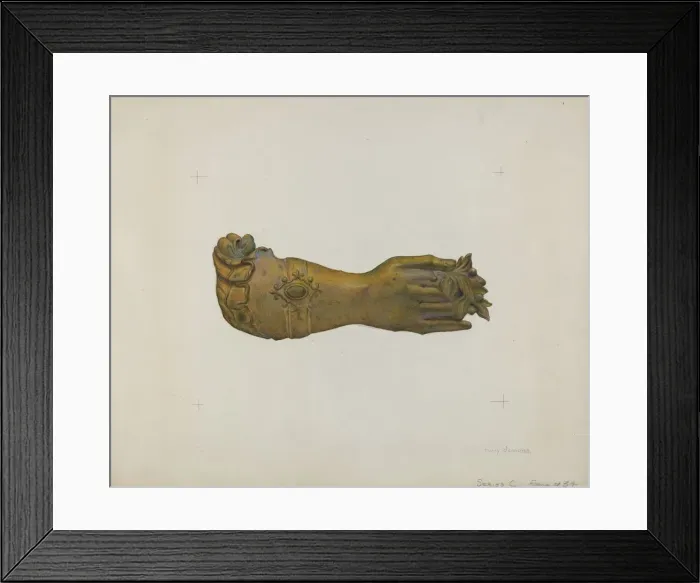 Framed Print : Tie-back, c. 1938. Creator: Harry Jennings Framed Print : Tie-back, c. 1938. Creator: Harry Jennings