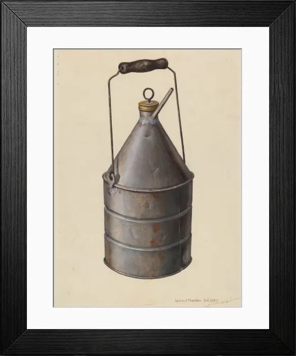 Framed Print : Oil Can, c. 1939. Creator: Leslie Macklem Framed Print : Oil Can, c. 1939. Creator: Leslie Macklem