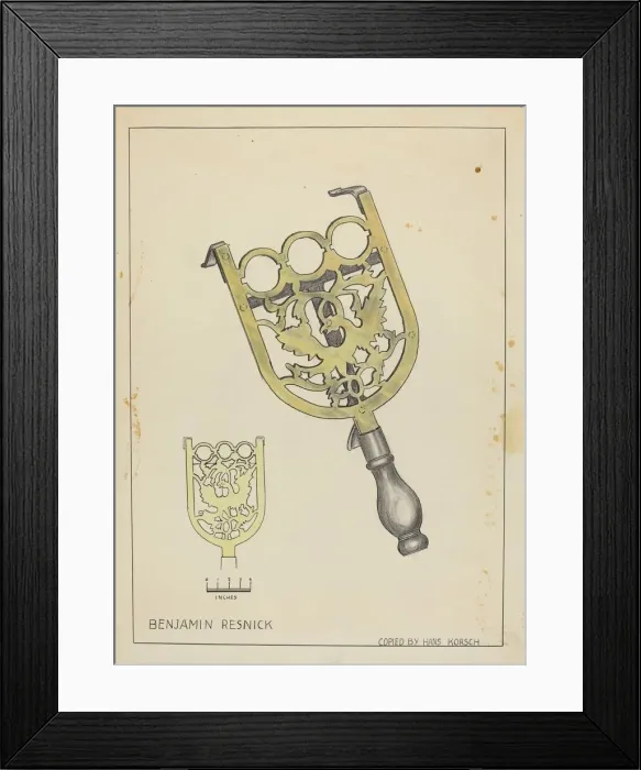 Framed Print : Trivet, c. 1939. Creator: Hans Korsch Framed Print : Trivet, c. 1939. Creator: Hans Korsch