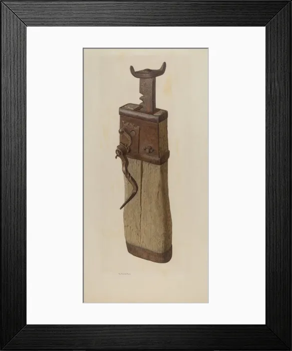 Framed Print : Conestoga Wagon Jacks, c. 1941. Creator: Nicholas Amantea