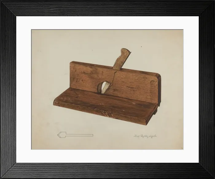 Framed Print : Rabbet Plane, 1938. Creator: Lloyd Charles Lemcke Framed Print : Rabbet Plane, 1938. Creator: Lloyd Charles Lemcke